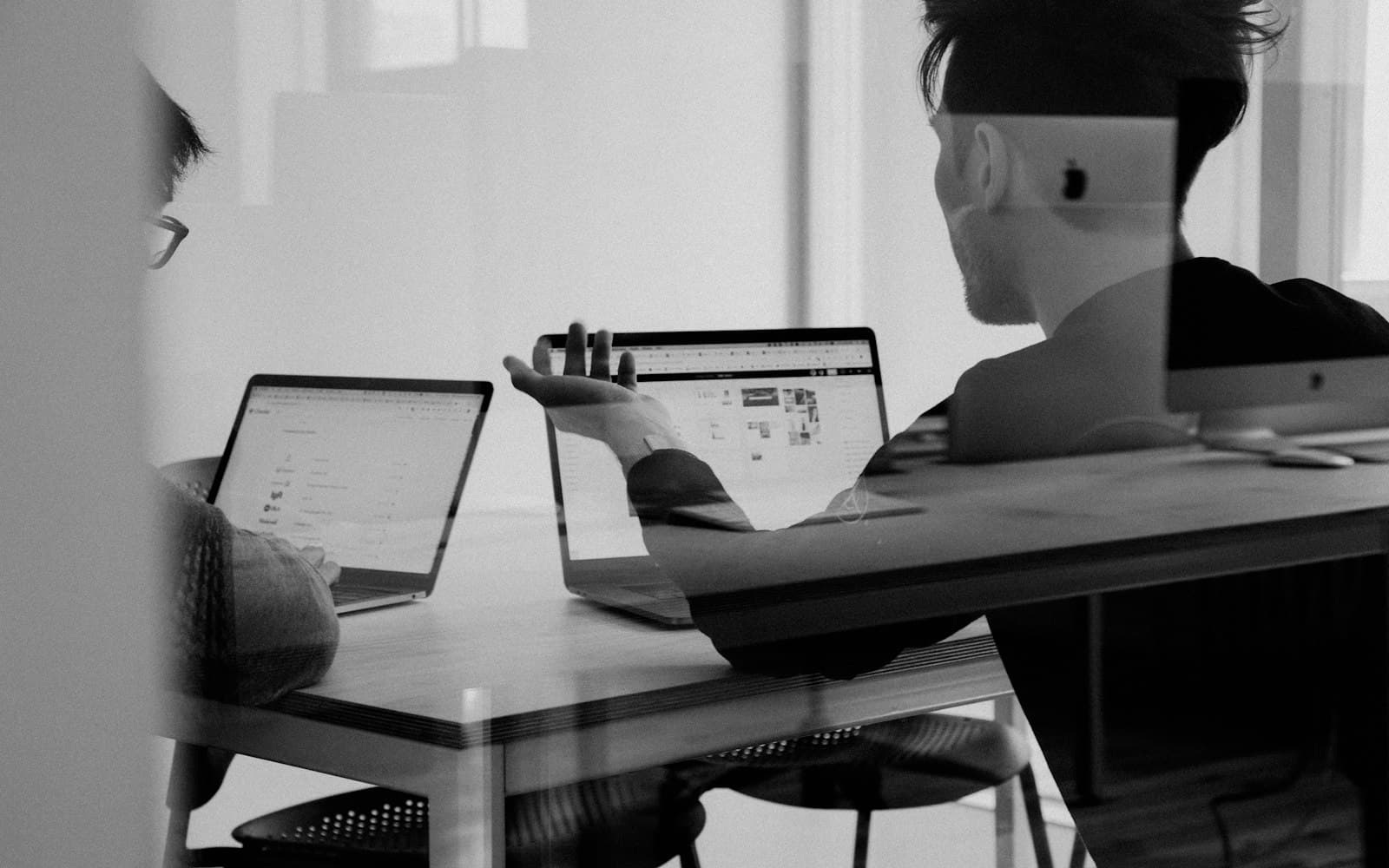 A product team working around a table